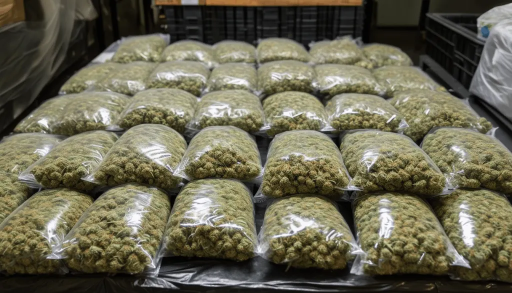 découvrez l'incroyable trouvaille de 11.6kg de cannabis dissimulés dans 58 colis et la question qui en découle : comment cela a-t-il été possible ?
